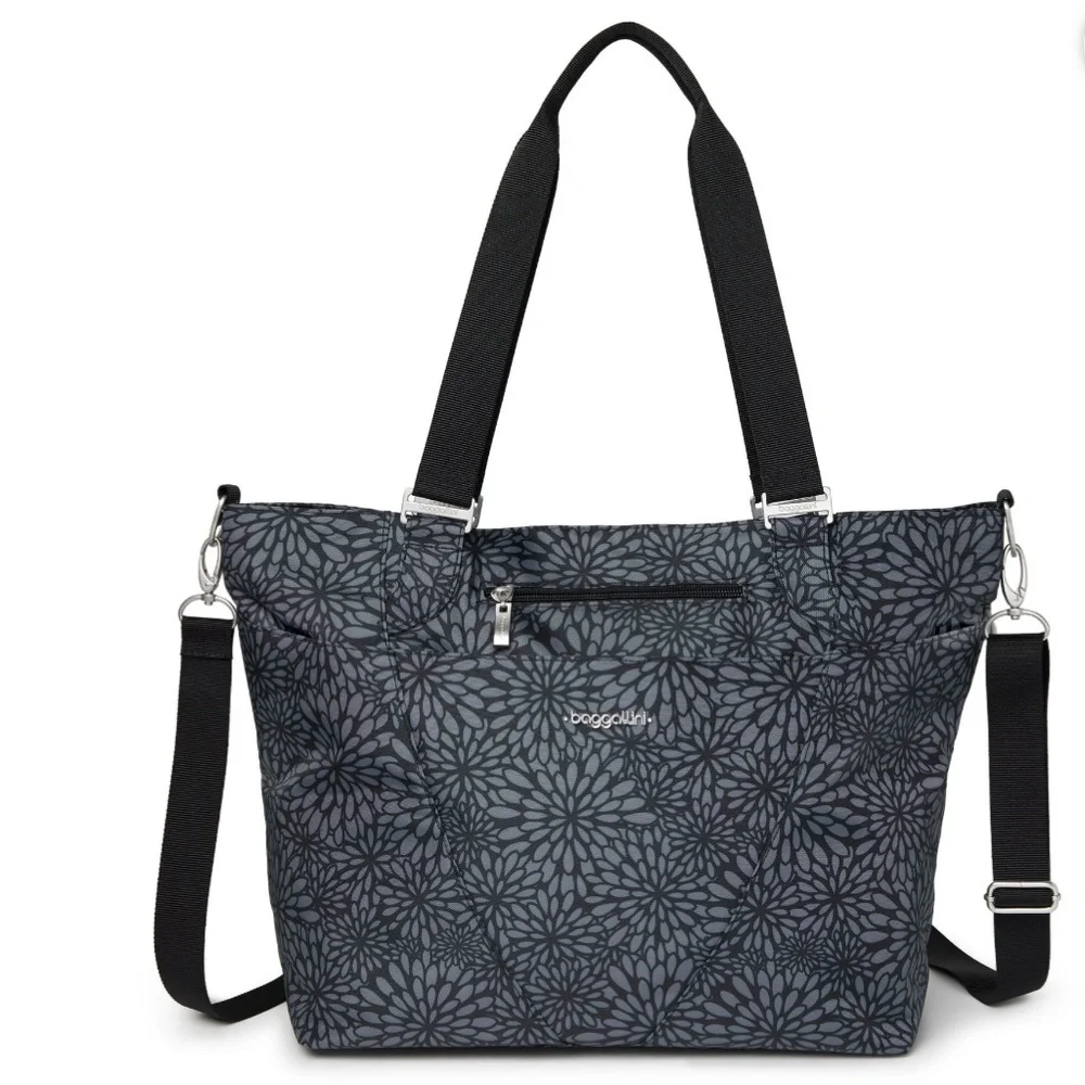 Baggallini Avenue Tote Bag Midnight Blossom NWT
